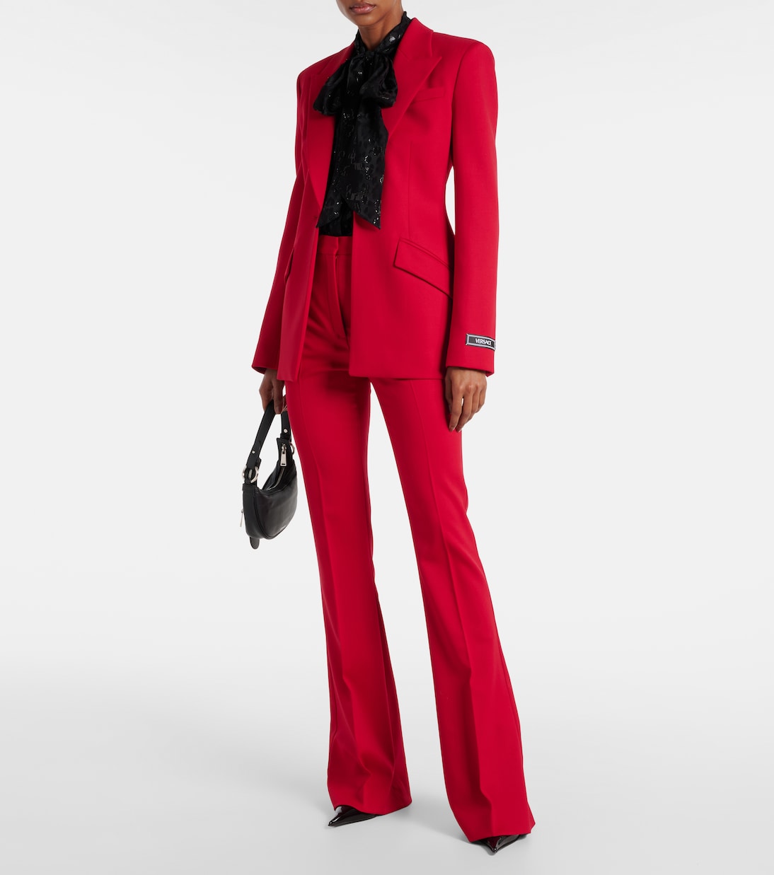 Blouse en jacquard de satin | Versace
