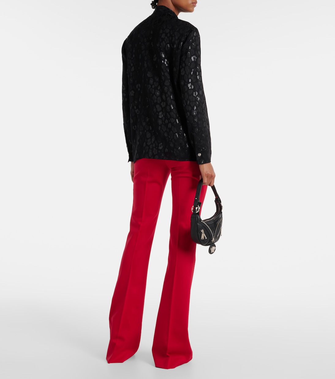 Blouse en jacquard de satin | Versace