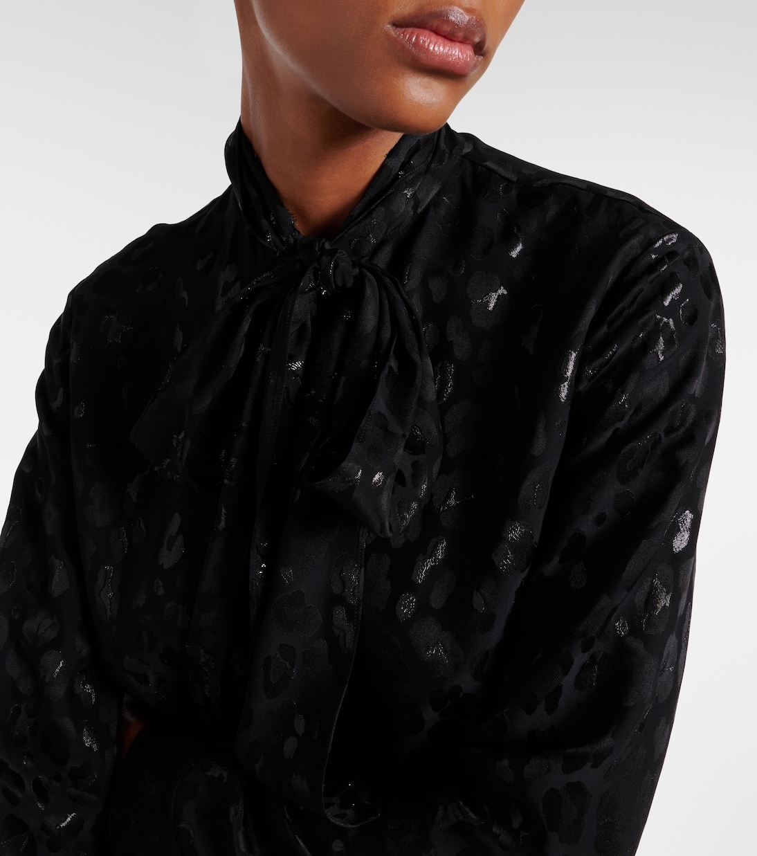 Blouse en jacquard de satin | Versace