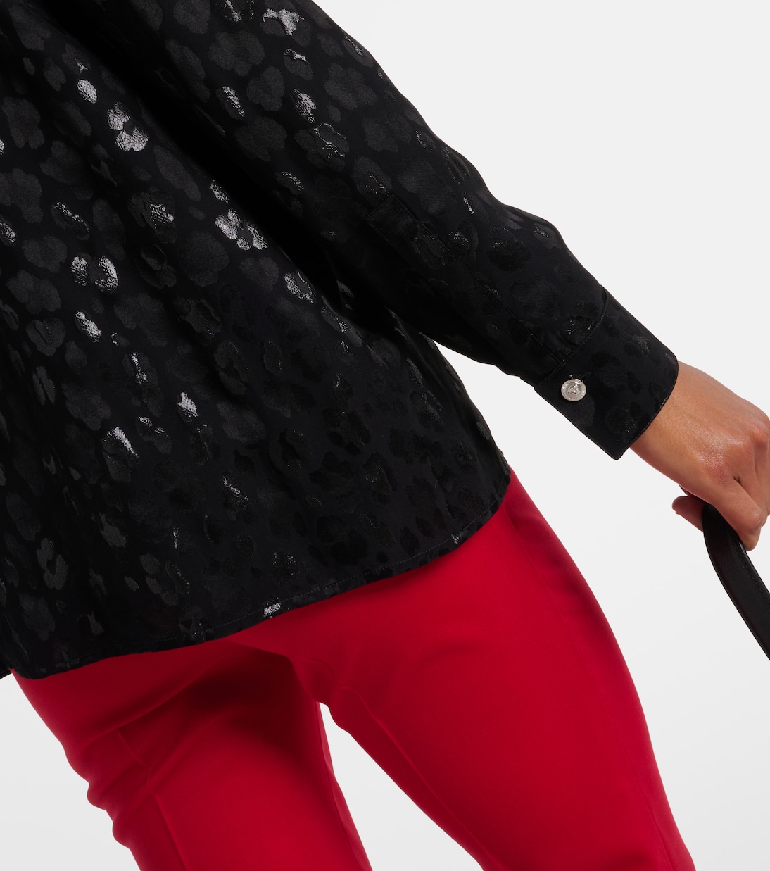 Blouse en jacquard de satin | Versace