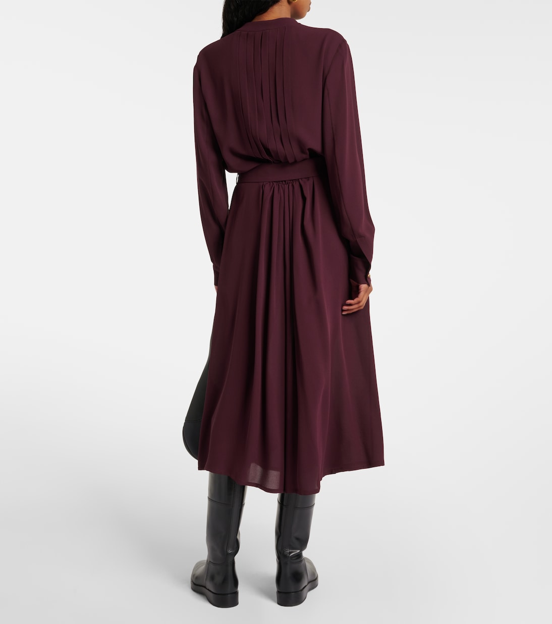 Robe midi Hattie en crêpe de soie | Loro Piana