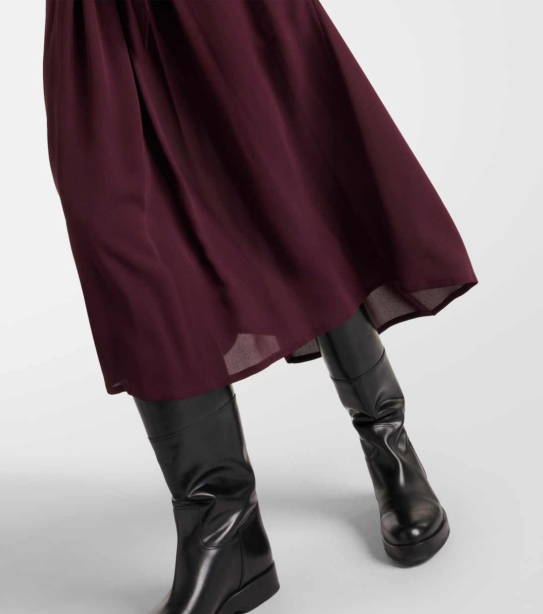 Robe midi Hattie en crêpe de soie | Loro Piana