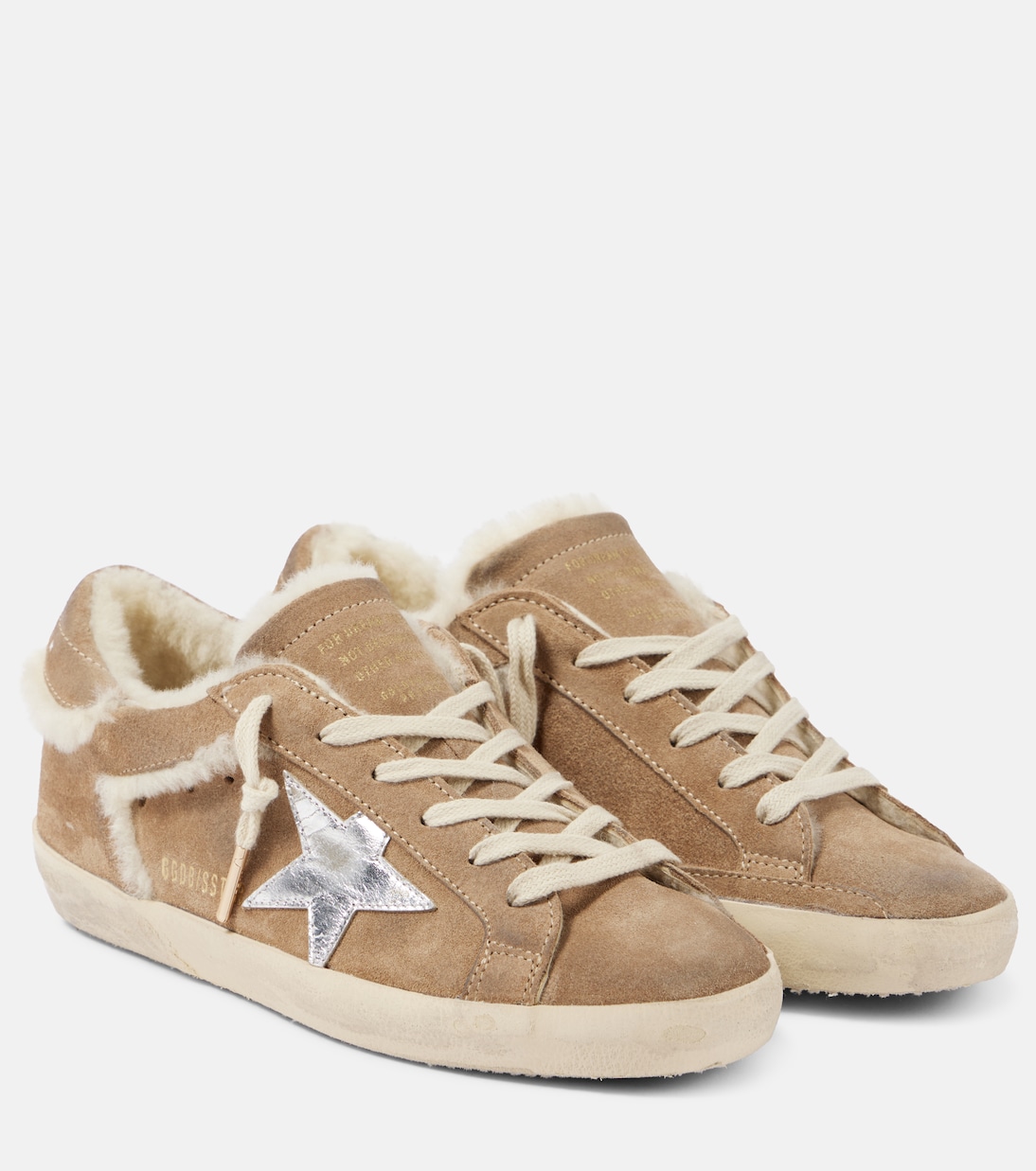 Super-star glitter suede sneakers | Golden Goose
