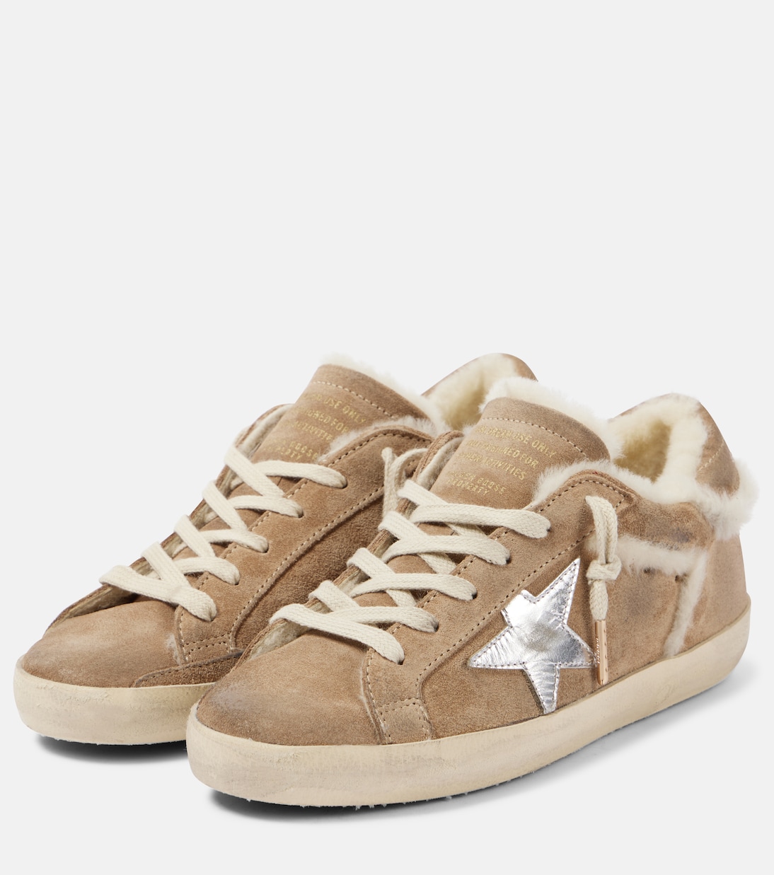 Super-star glitter suede sneakers | Golden Goose