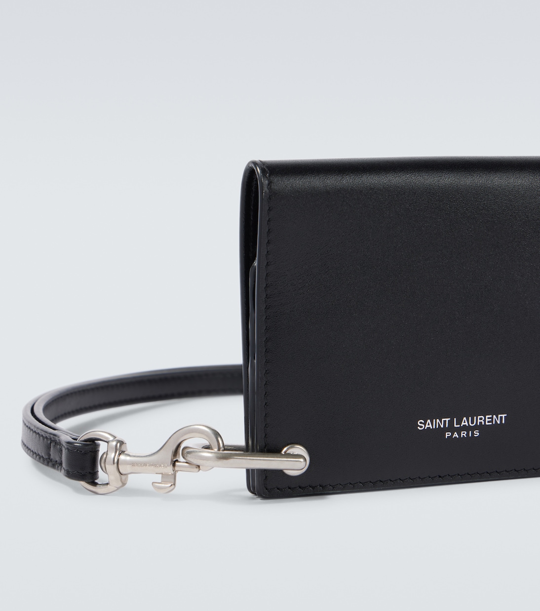 Kartenetui mit Riemen aus Leder | Saint Laurent
