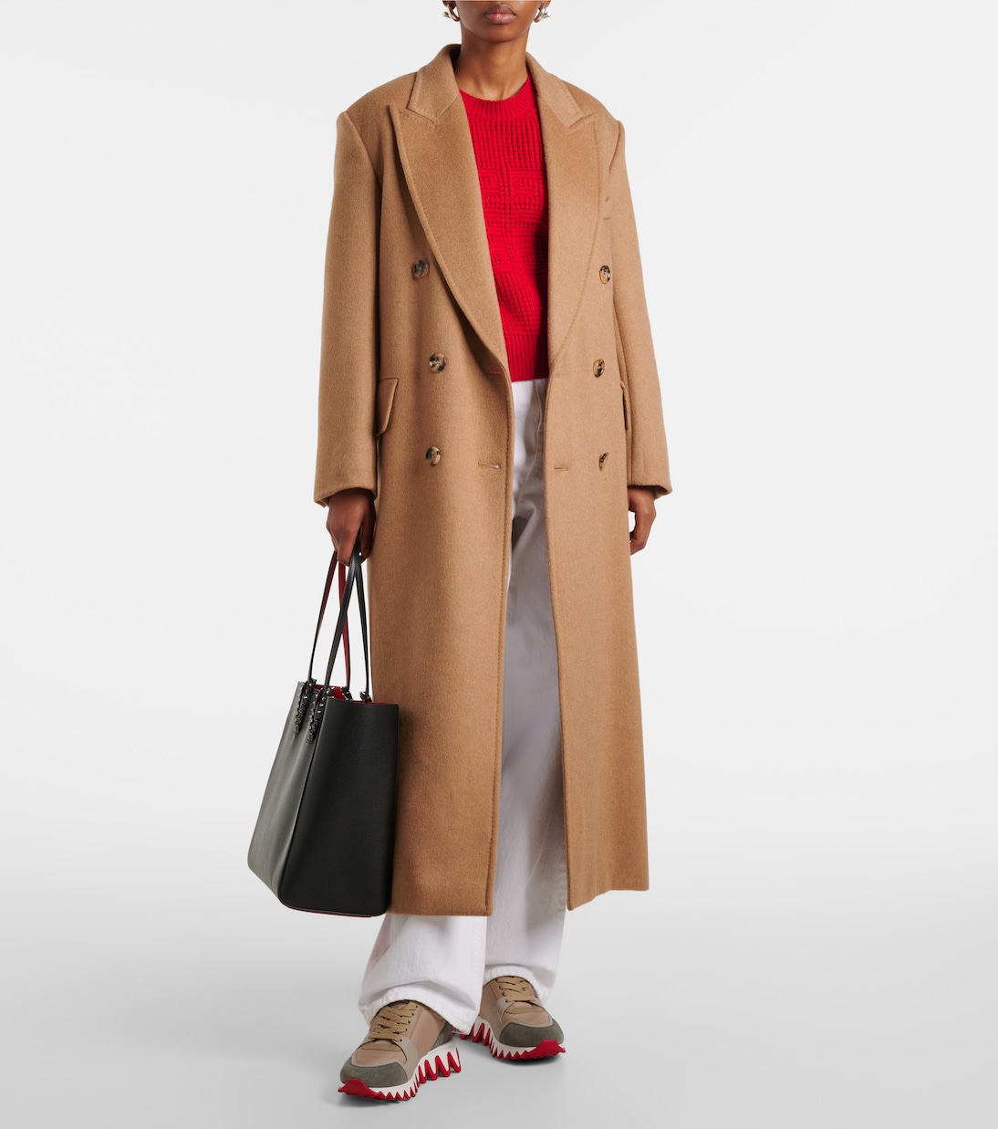 Nastroshark suede-trimmed sneakers | Christian Louboutin