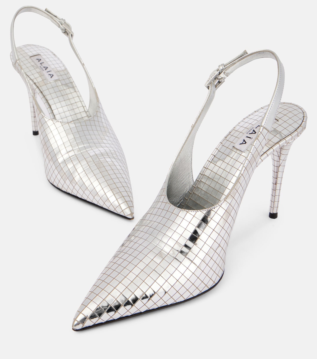 Pumps slingback in pelle metallizzata | Alaïa