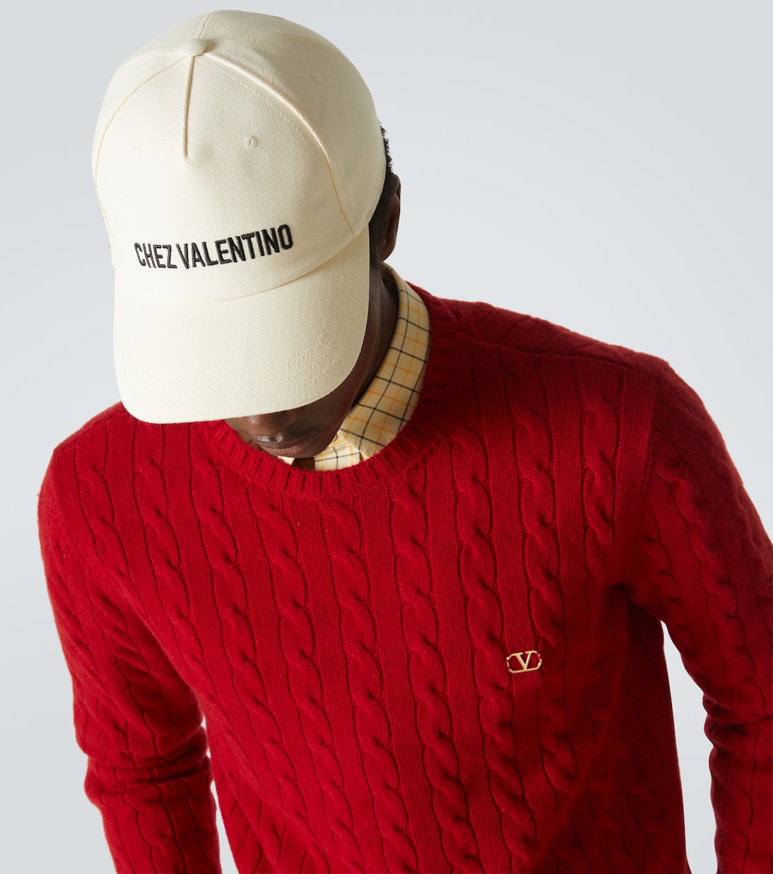 Baseballcap Chez Valentino aus Baumwolle | Valentino Garavani