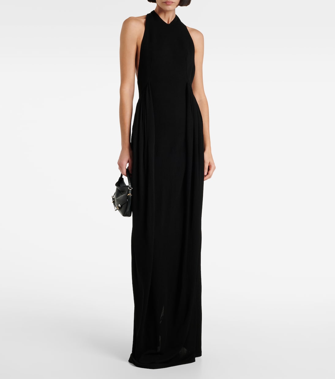 Halterneck crêpe jersey gown | Givenchy