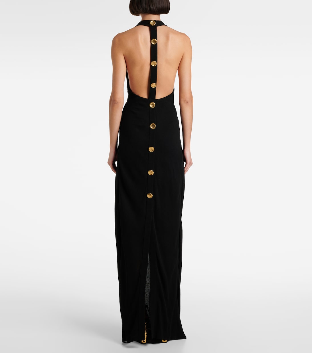 Halterneck crêpe jersey gown | Givenchy