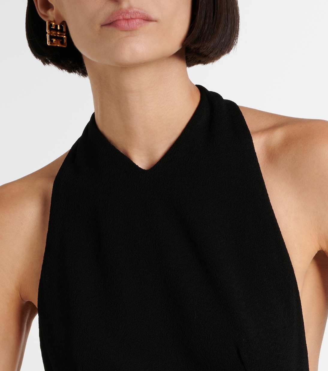 Halterneck crêpe jersey gown | Givenchy
