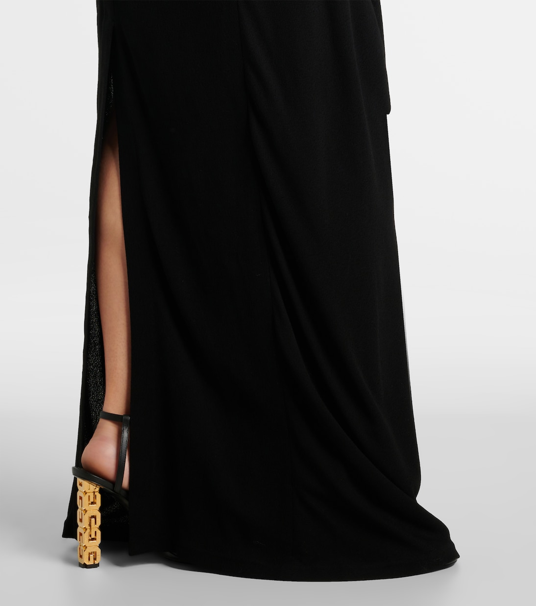 Halterneck crêpe jersey gown | Givenchy