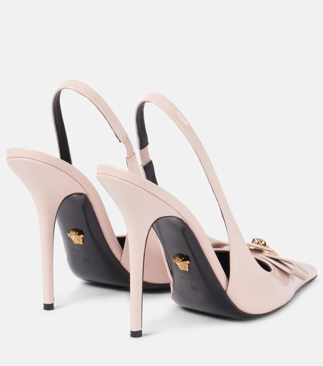 Escarpins slingback Gianni Ribbon 85 en cuir | Versace