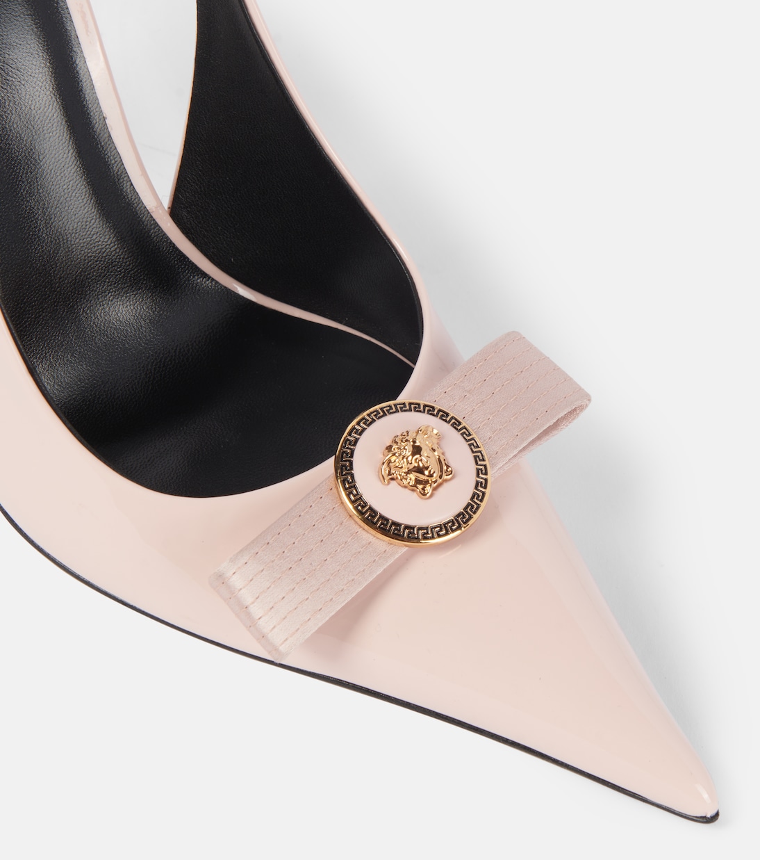 Escarpins slingback Gianni Ribbon 85 en cuir | Versace