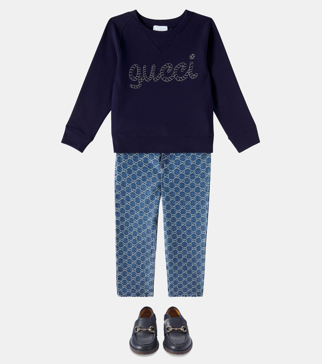 Felpa in jersey di cotone con logo | Gucci Kids