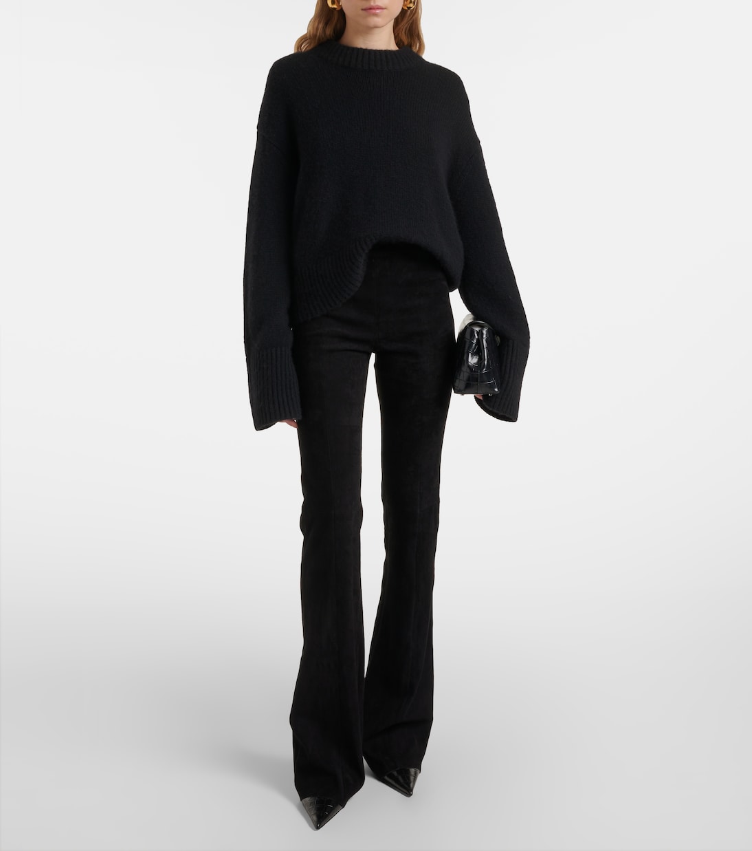 Gégé suede flared pants | Stouls