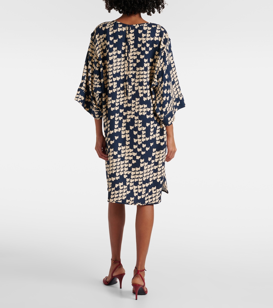 Robe midi imprimée en Cady Couture | Valentino