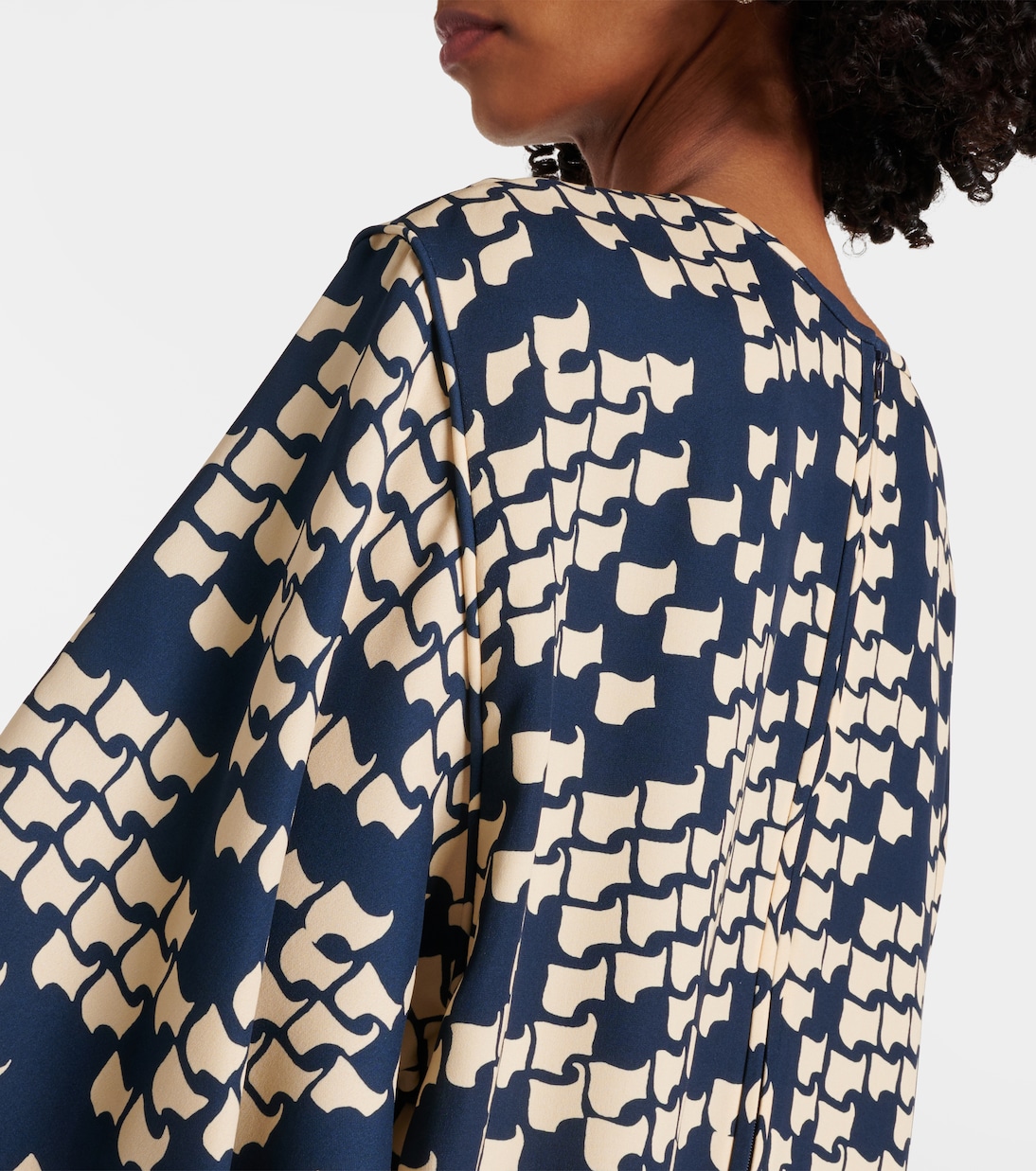 Robe midi imprimée en Cady Couture | Valentino