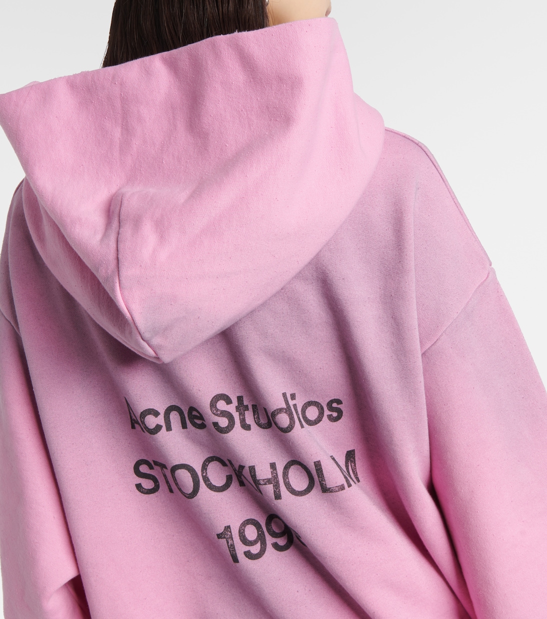 Sudadera de mezcla de algodón con logo | Acne Studios