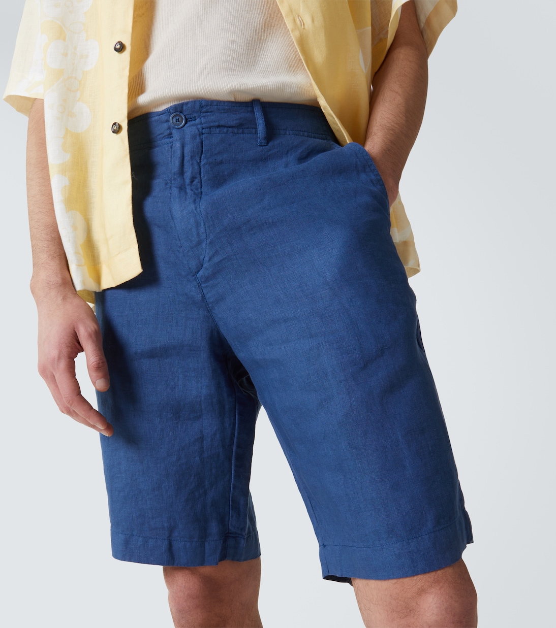 Ajaccio linen Bermuda shorts | Fedeli