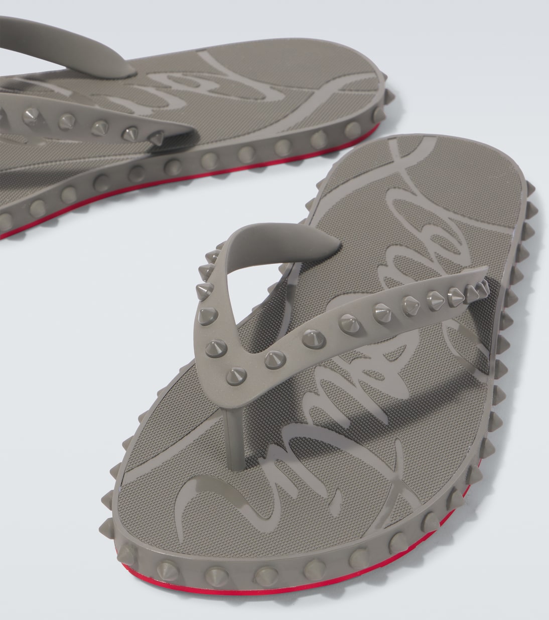 Super Loubi Flip spiked thong slides | Christian Louboutin