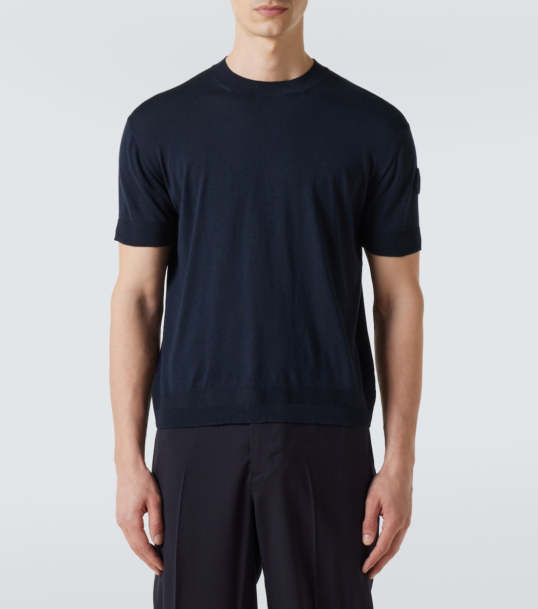 T-shirt in seta e cotone | Moncler