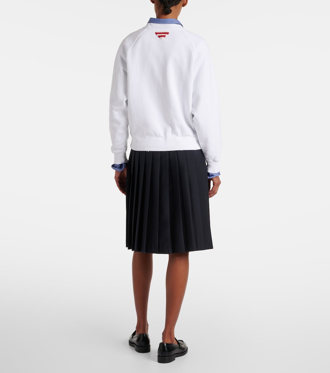 Felpa in jersey di cotone con logo | Prada