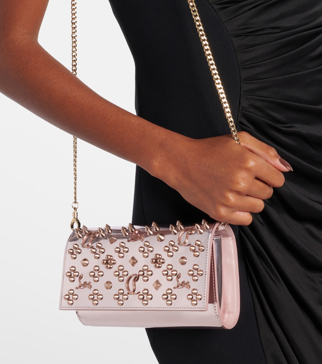 Pochette Paloma en cuir à ornements | Christian Louboutin