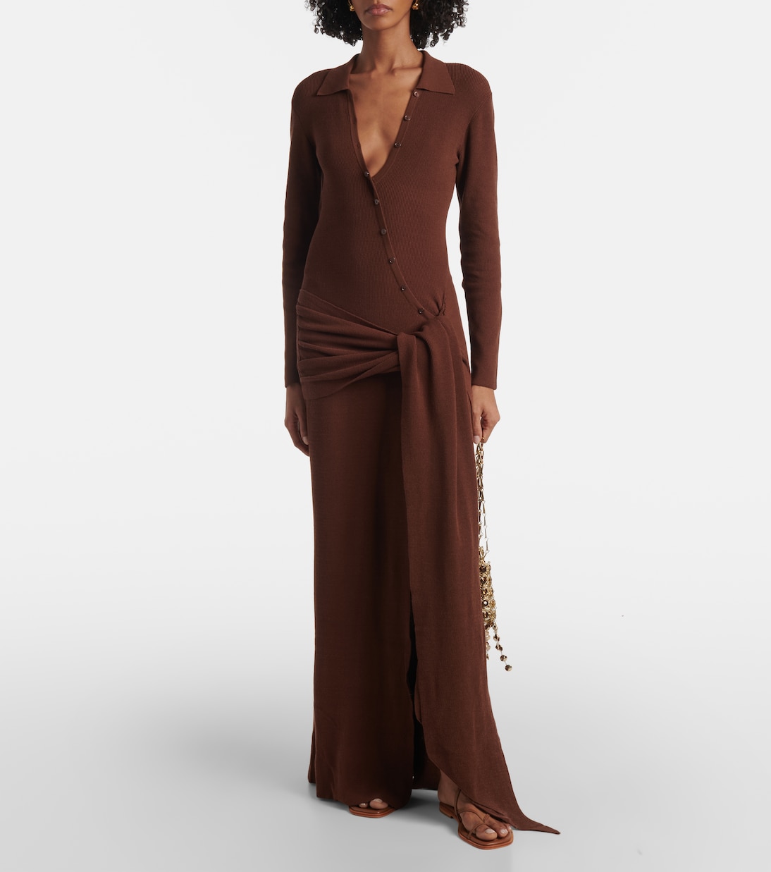 Vestido largo Saros en mezcla de algodón | Aya Muse