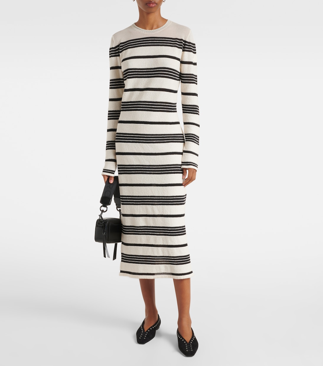 Abito midi in misto cotone | Moncler
