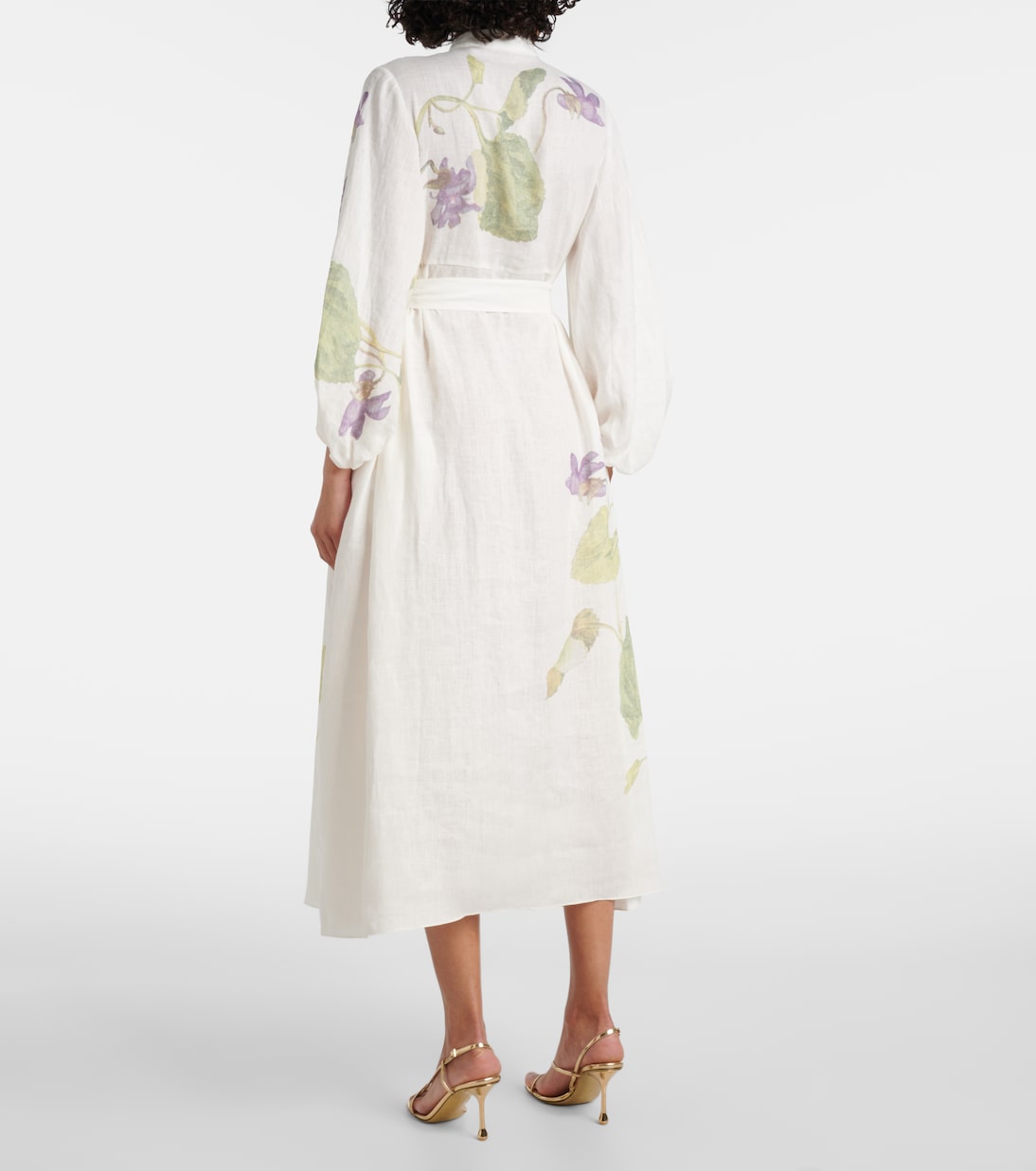 Abito a portafoglio in lino | Erdem