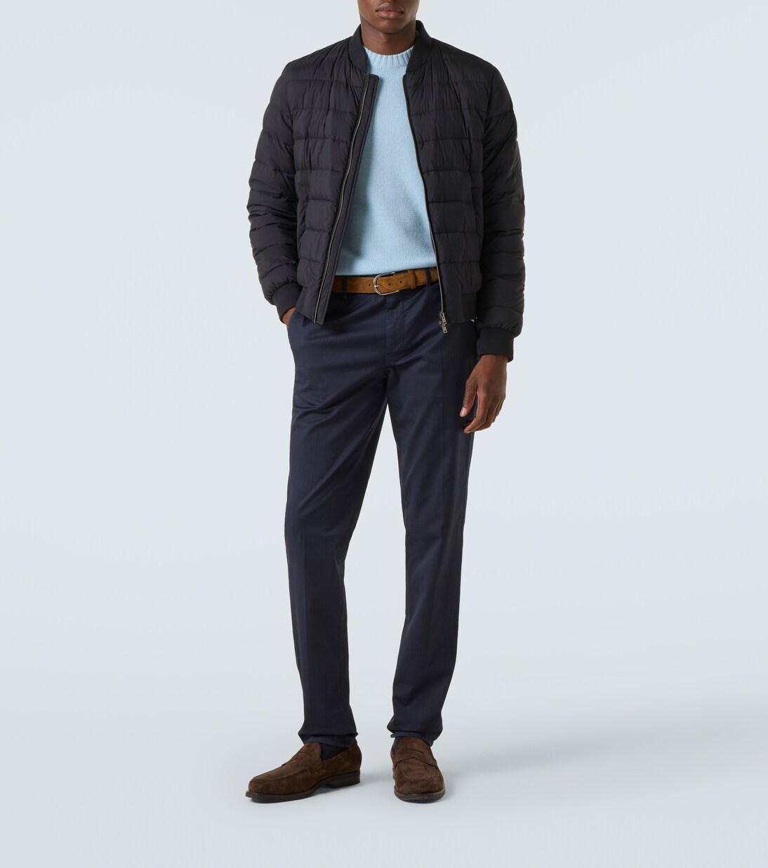 L'Aviatore down-paneled bomber jacket  | Herno