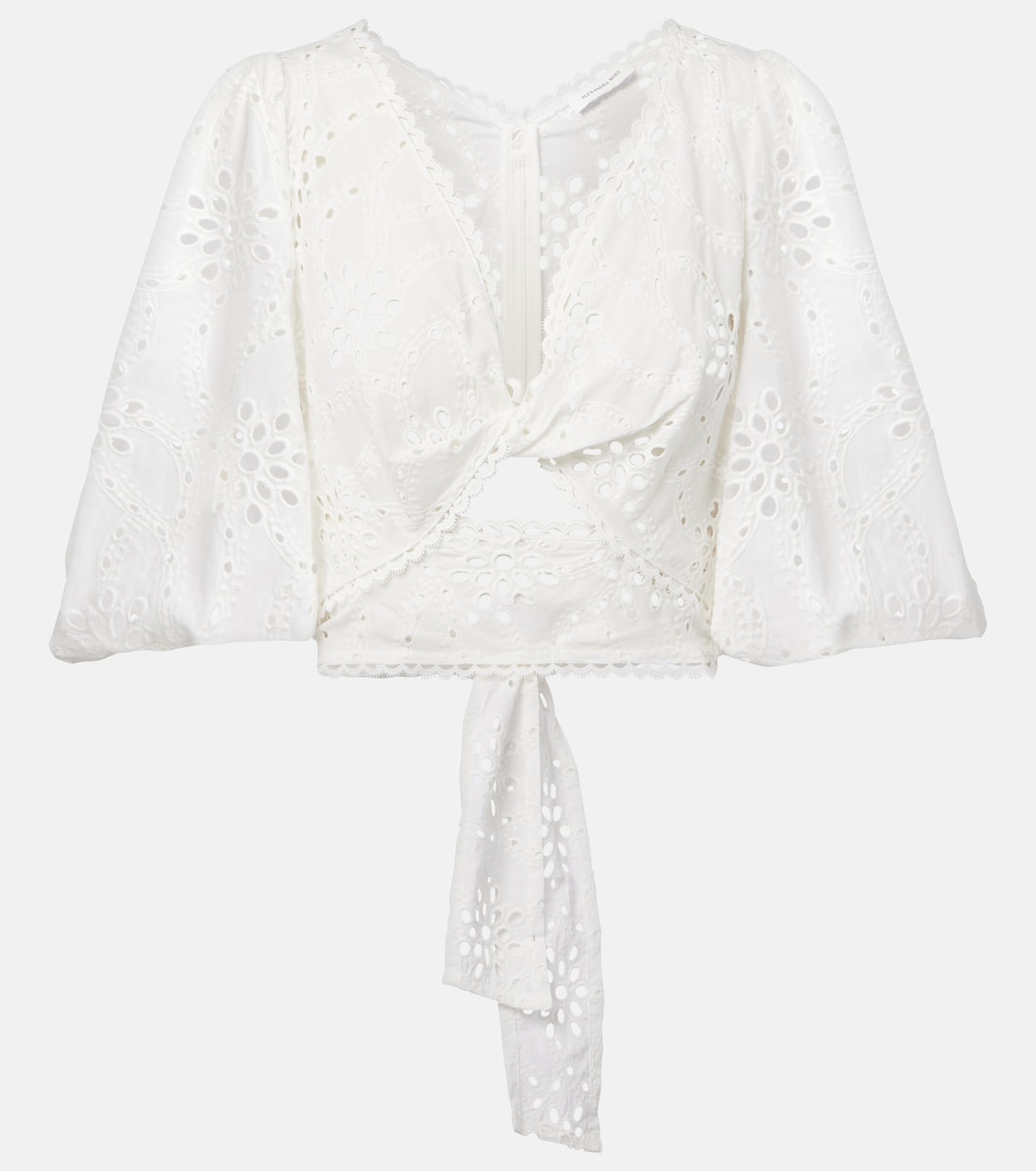 Broderie anglaise cotton crop top | Alexandra Miro
