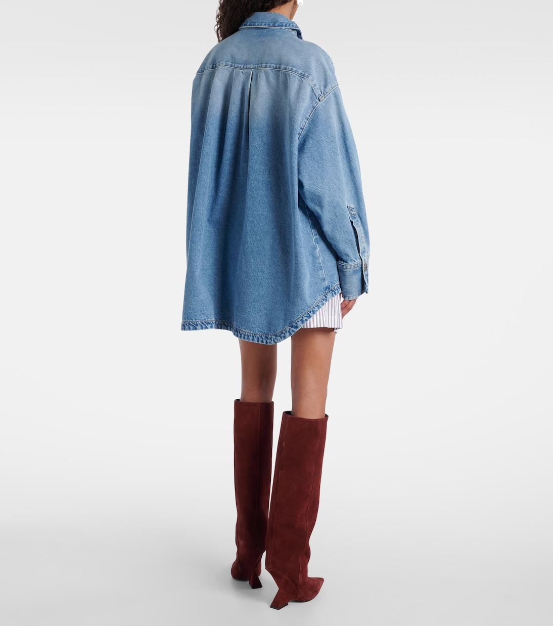 Diana oversized cotton denim shirt | The Attico