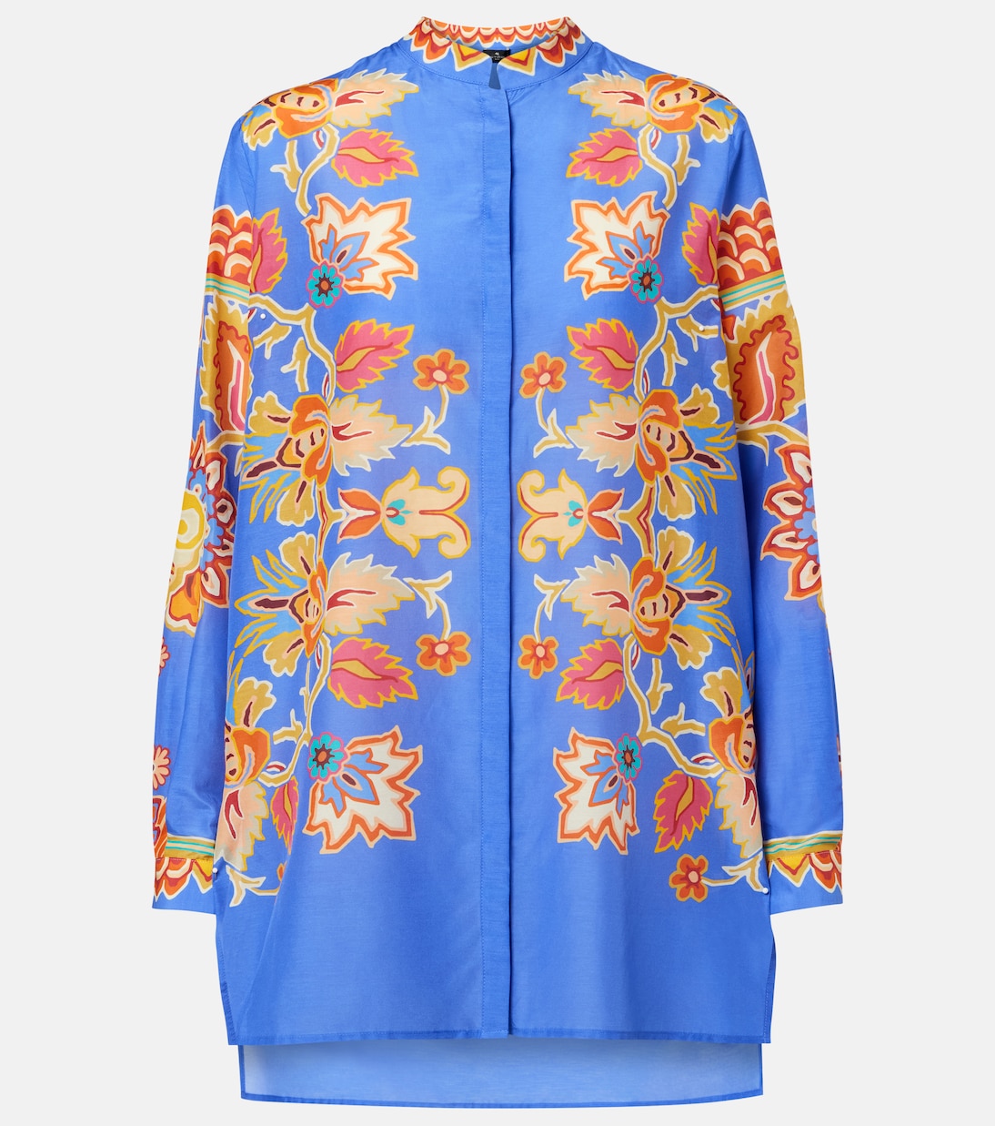 Camicia in cotone e seta con stampa floreale | Etro