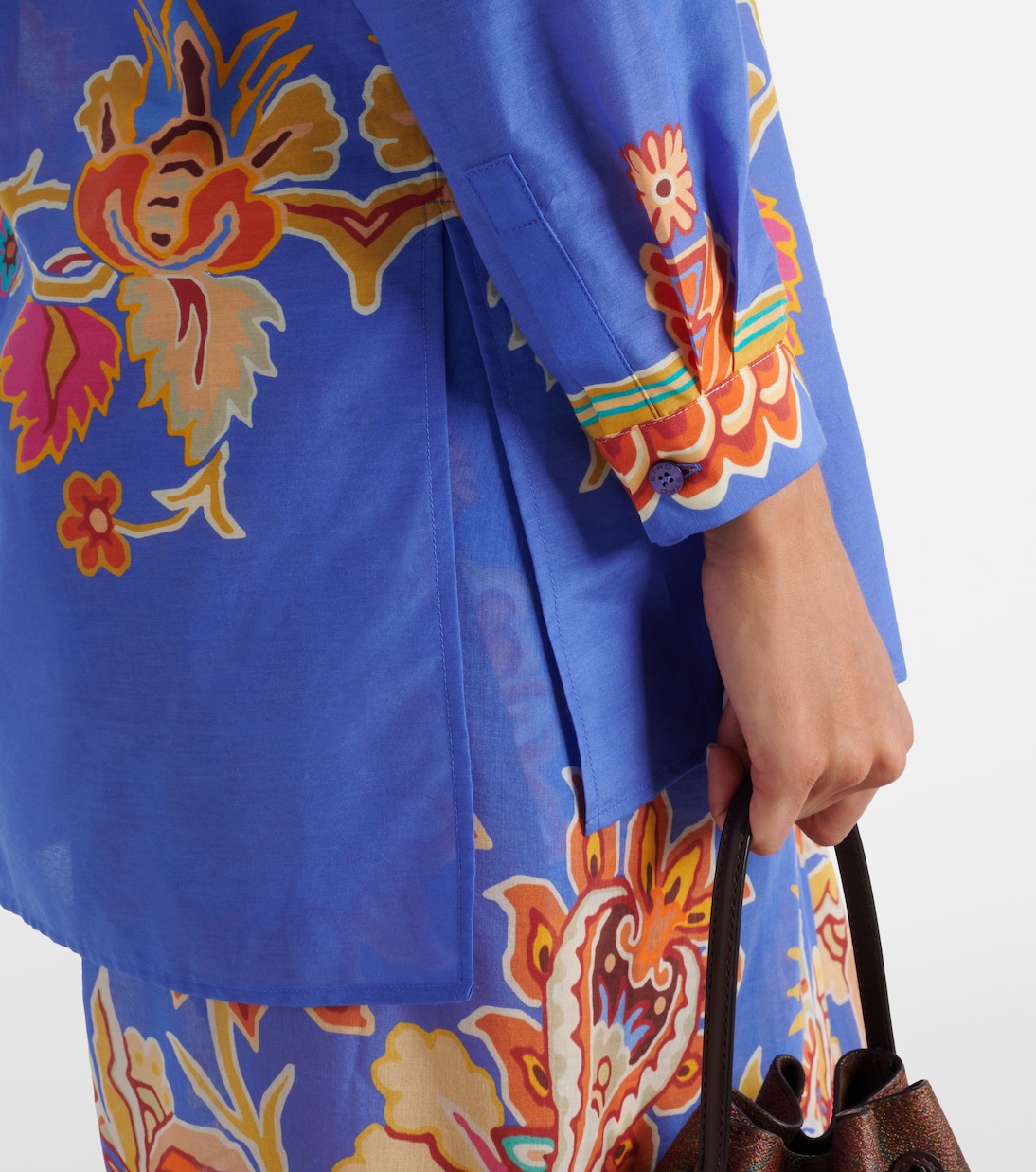 Camicia in cotone e seta con stampa floreale | Etro