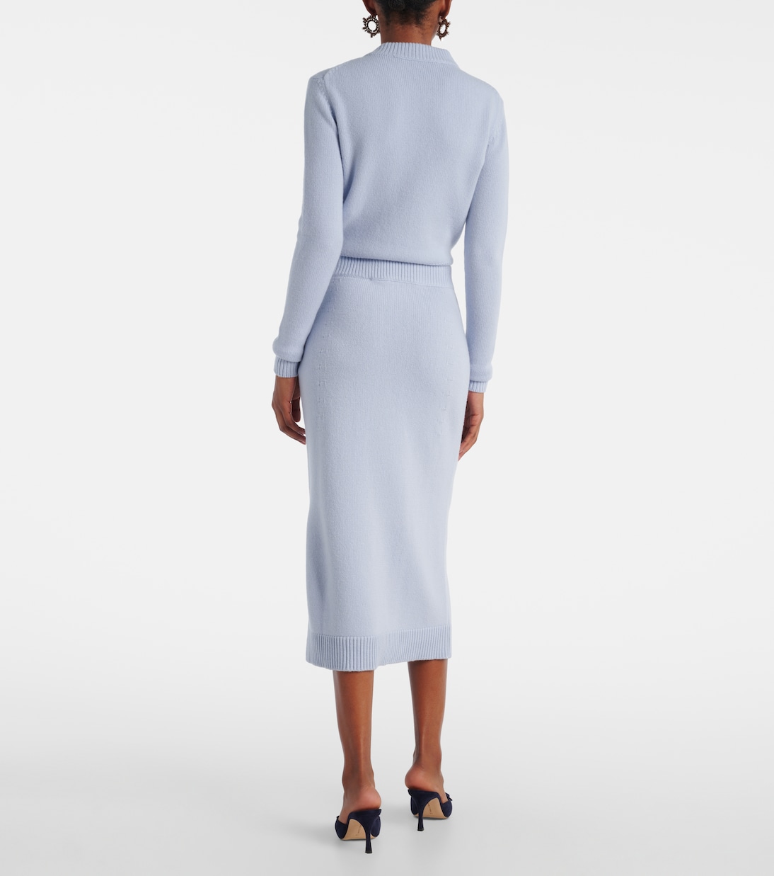 Falda midi de lana y cachemir | Carolina Herrera
