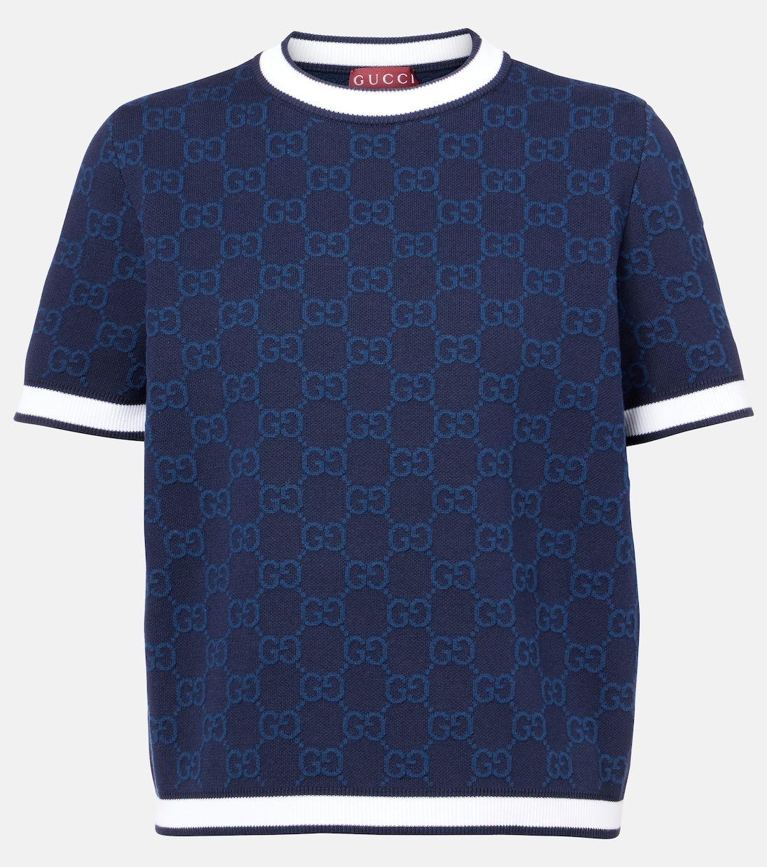 Top de algodón con GG en jacquard | Gucci