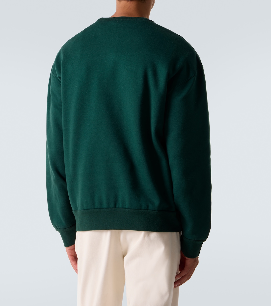 Sweat-shirt en coton et cachemire à logo | Ralph Lauren Purple Label
