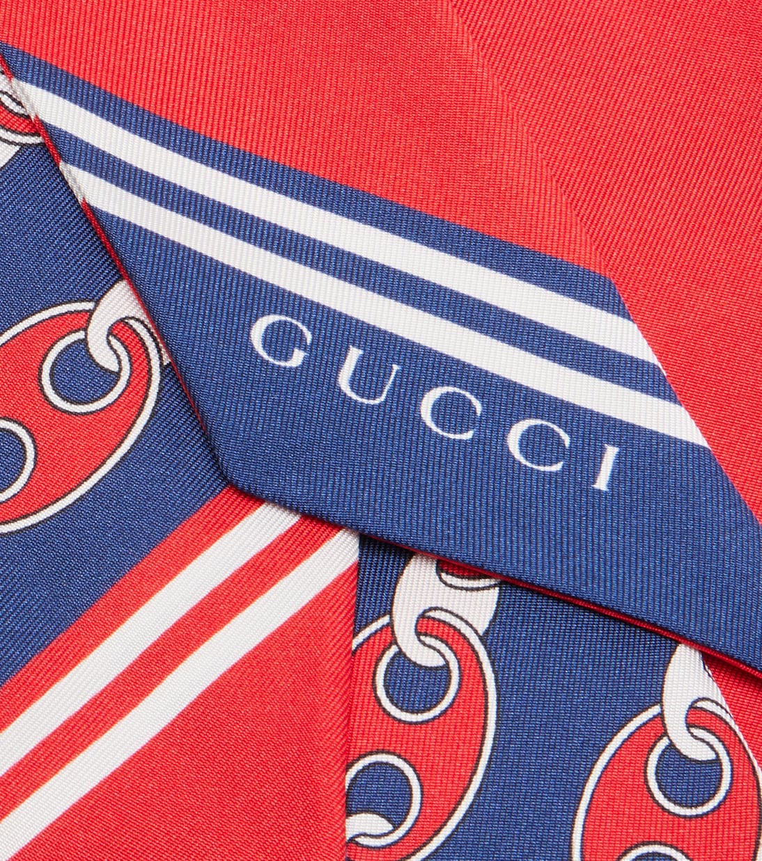 Sciarpa Gucci Marina in twill di seta | Gucci