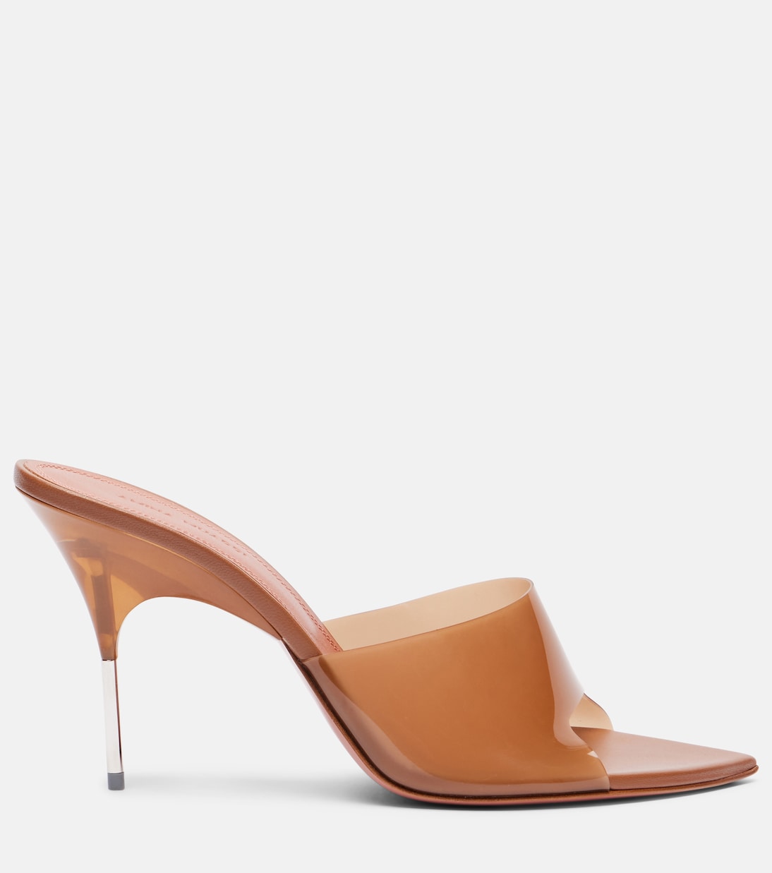 Bianca Glass 95 mules | Amina Muaddi