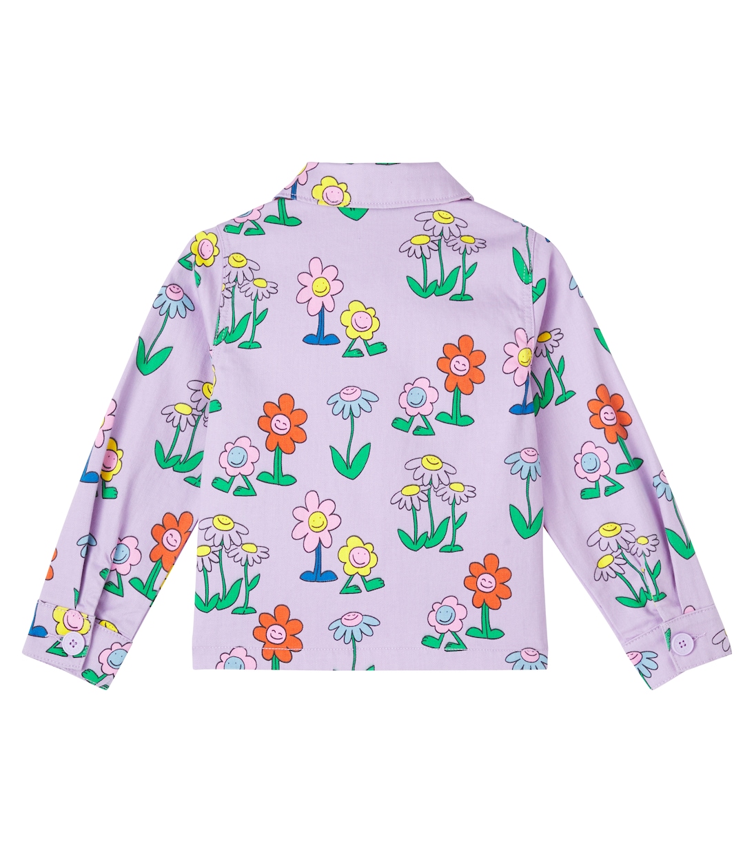 Camisa en mezcla de algodón floral | Stella McCartney Kids
