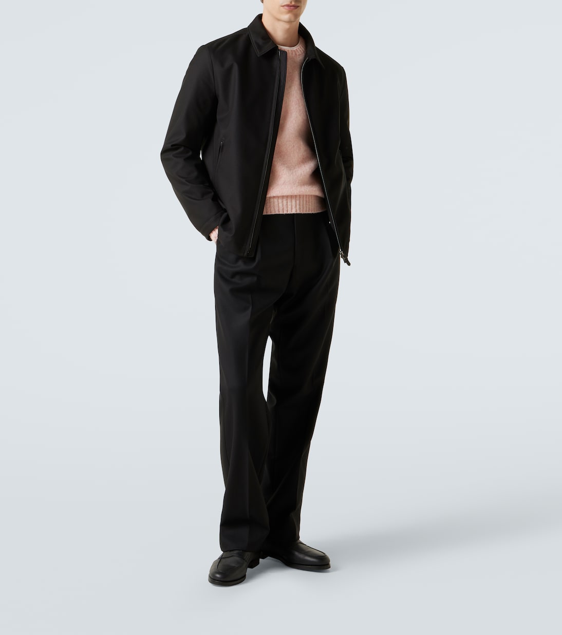 Giacca blouson con pelle | Canali