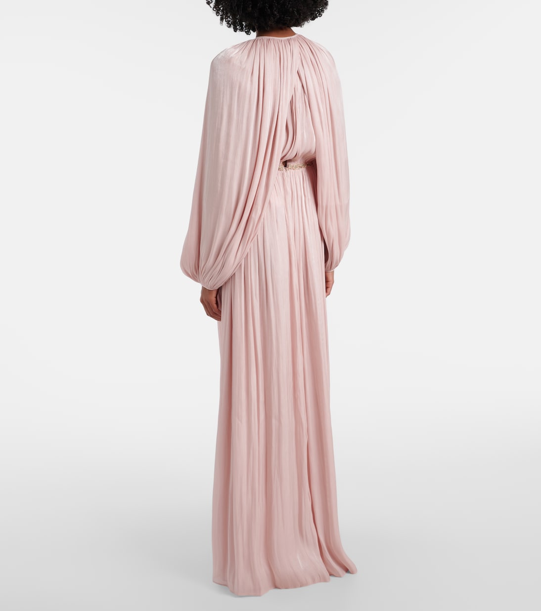 Jazmin georgette lamé jumpsuit | Costarellos