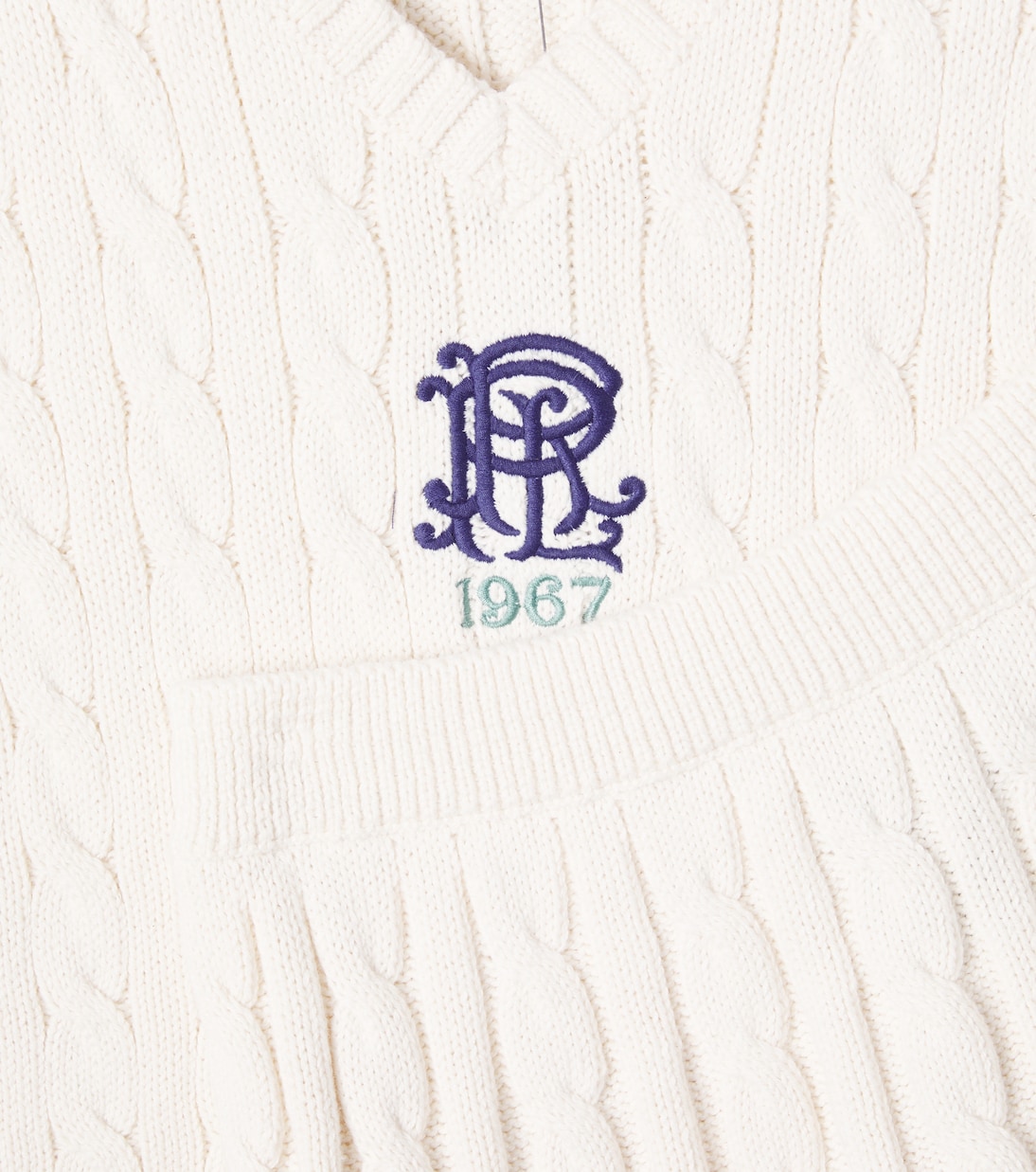 Gilet in maglia di cotone a trecce | Polo Ralph Lauren Kids
