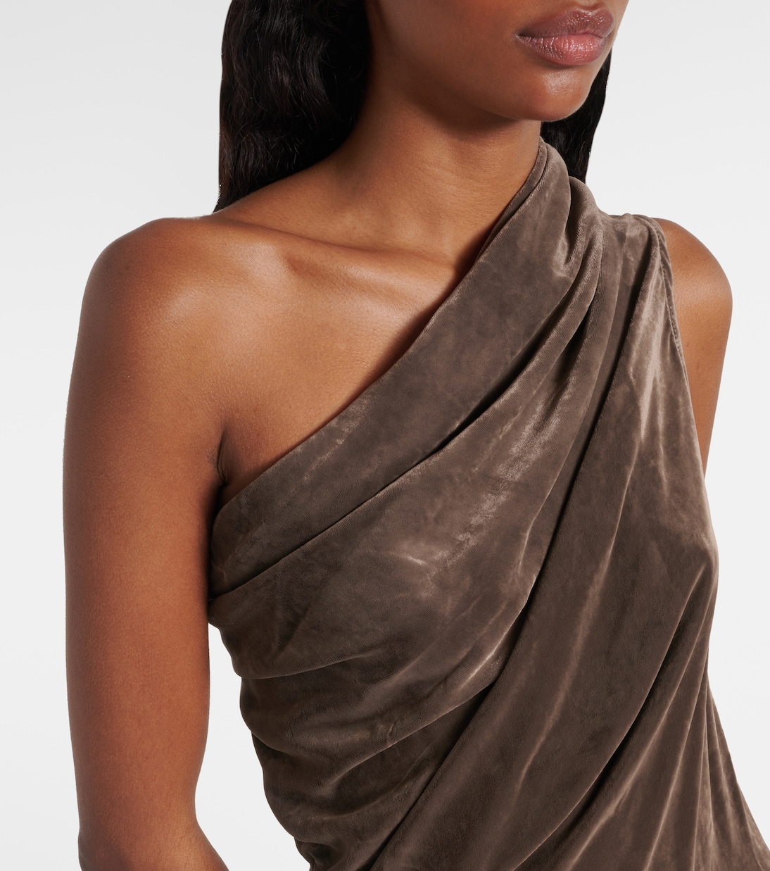 Athena Arrowhead one-shoulder gown | Rick Owens