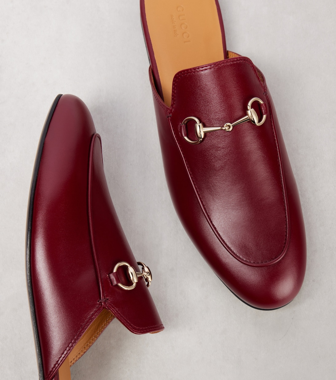 Mules Princetown Horsebit de piel | Gucci