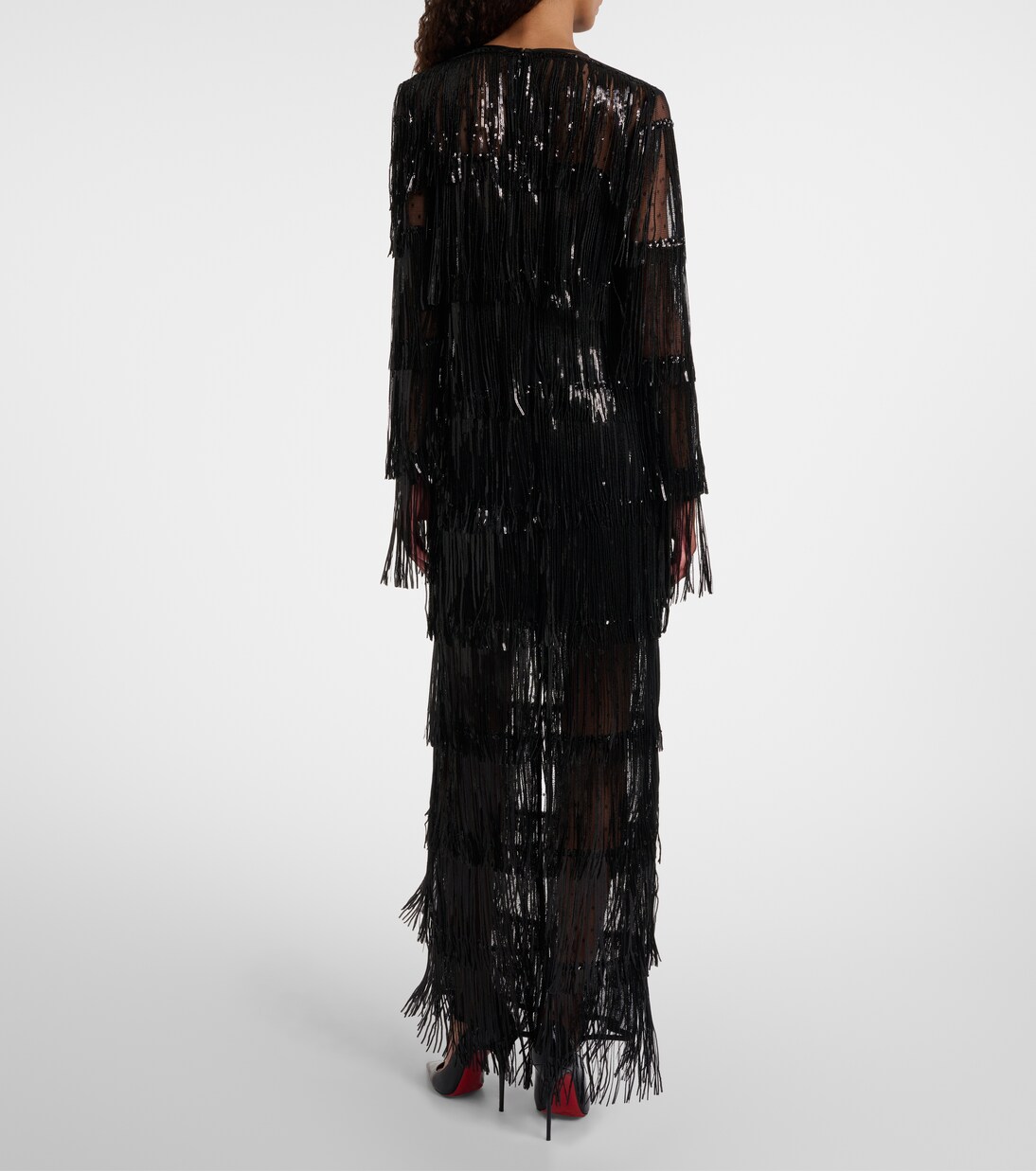 Maxikleid aus Tüll mit Pailletten | Nina Ricci