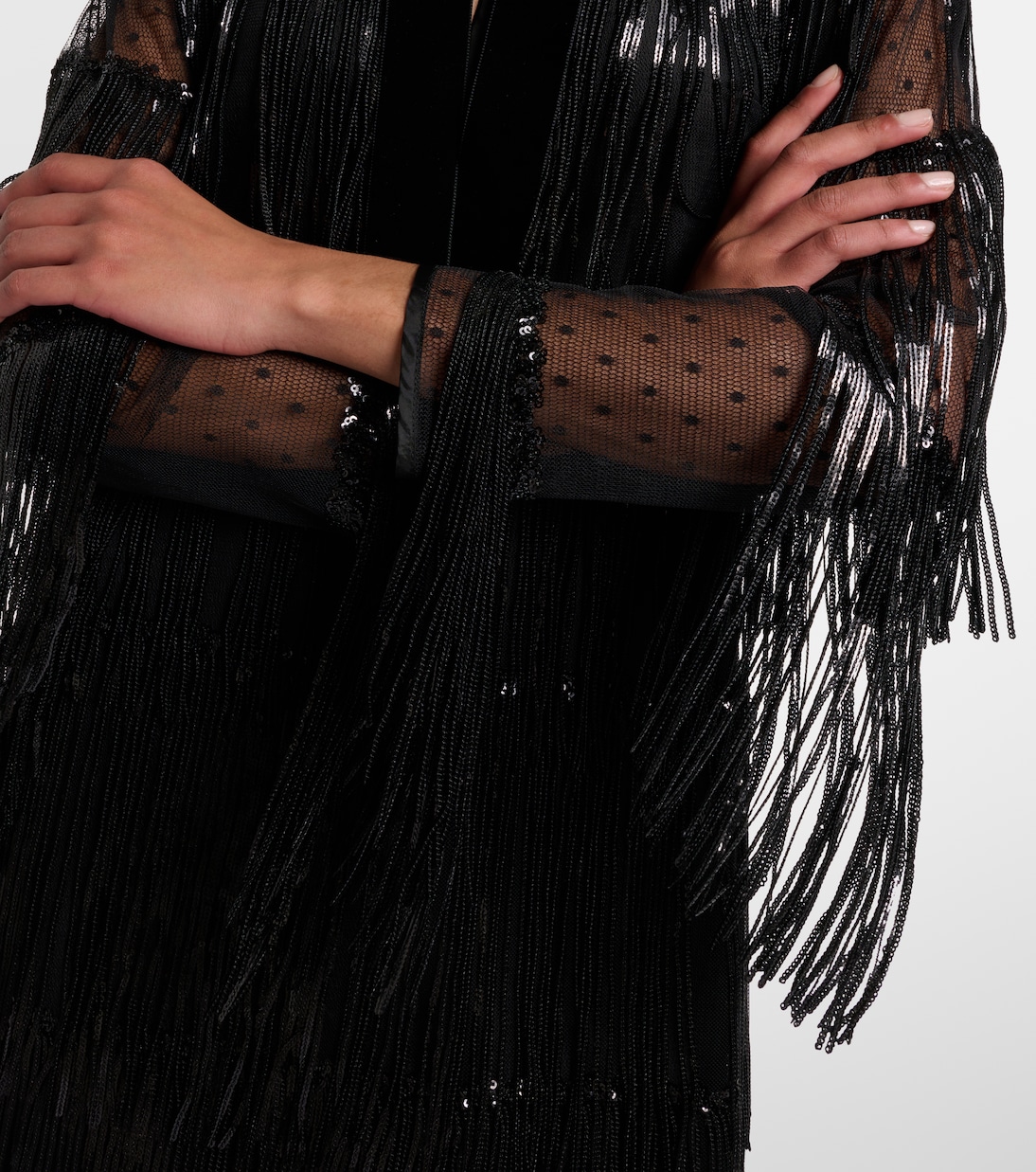 Maxikleid aus Tüll mit Pailletten | Nina Ricci