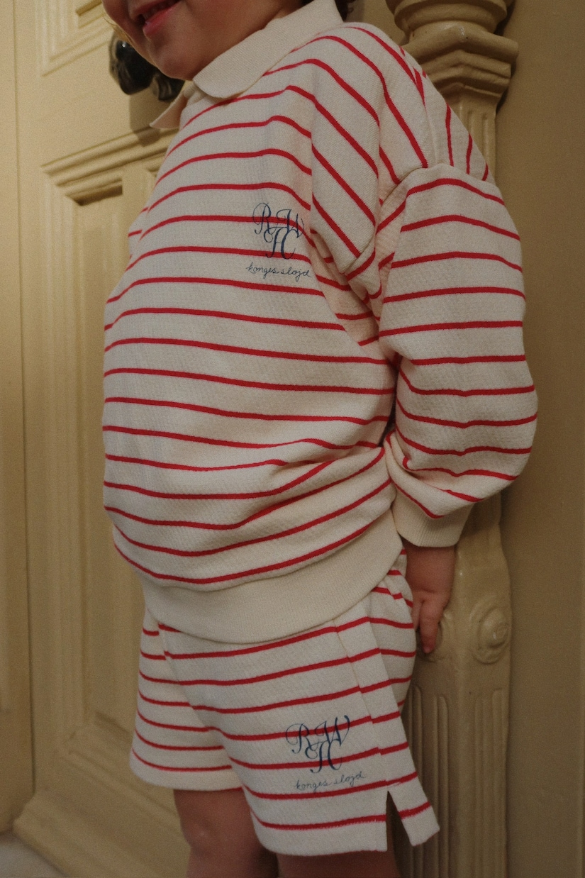 Largo striped cotton jersey shorts | Konges Sløjd